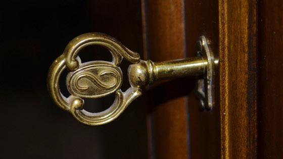 grandfather clock detail